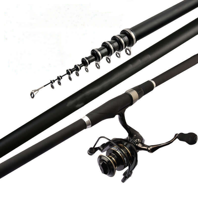 Rod Rocky Carbon Fishing Rod featuring 7 sections, suitable for sea fishing and ocean rock fishing.