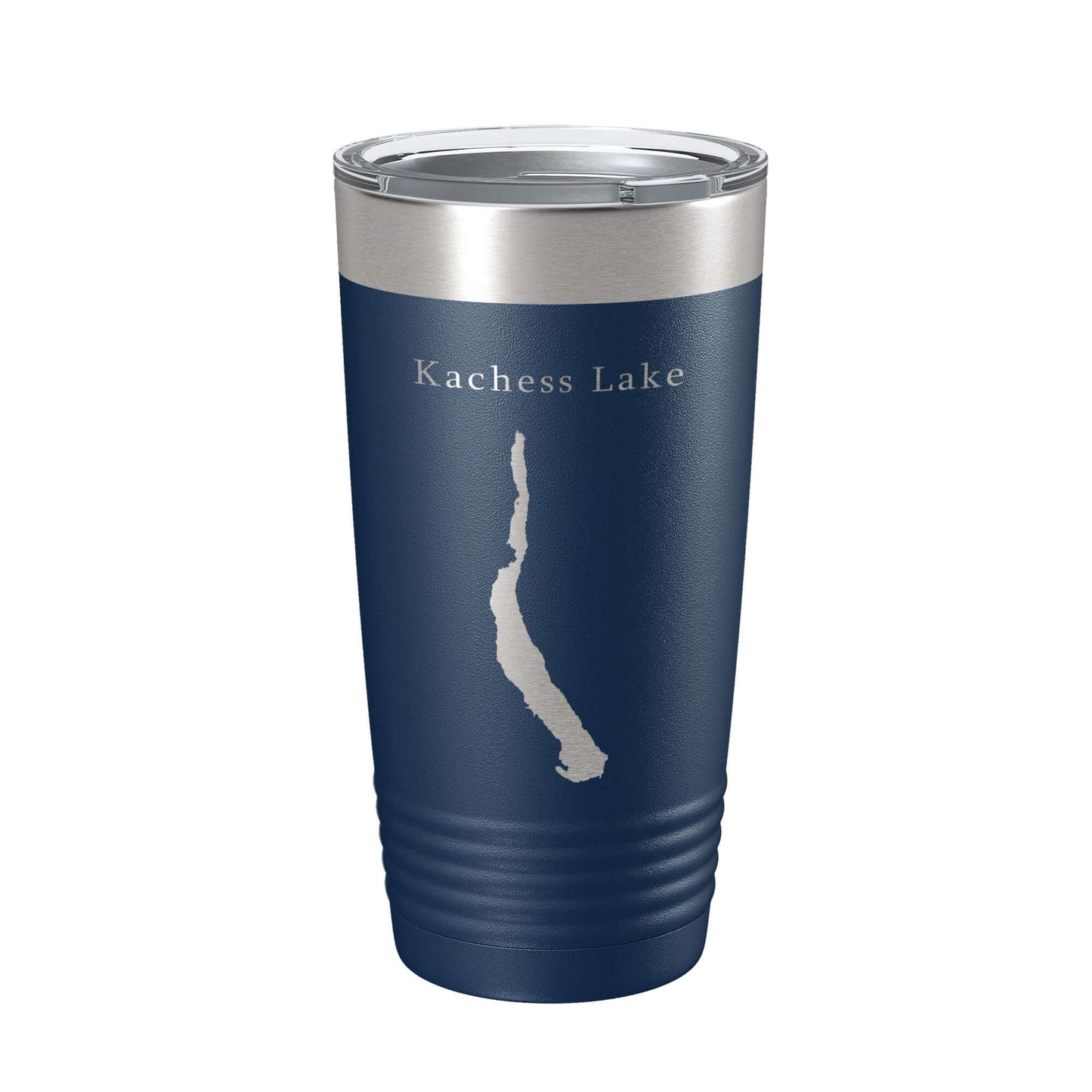 Kachess Lake Map Insulated Tumbler Mug, 20 oz, laser engraved design, stainless steel, hot or cold drinks.