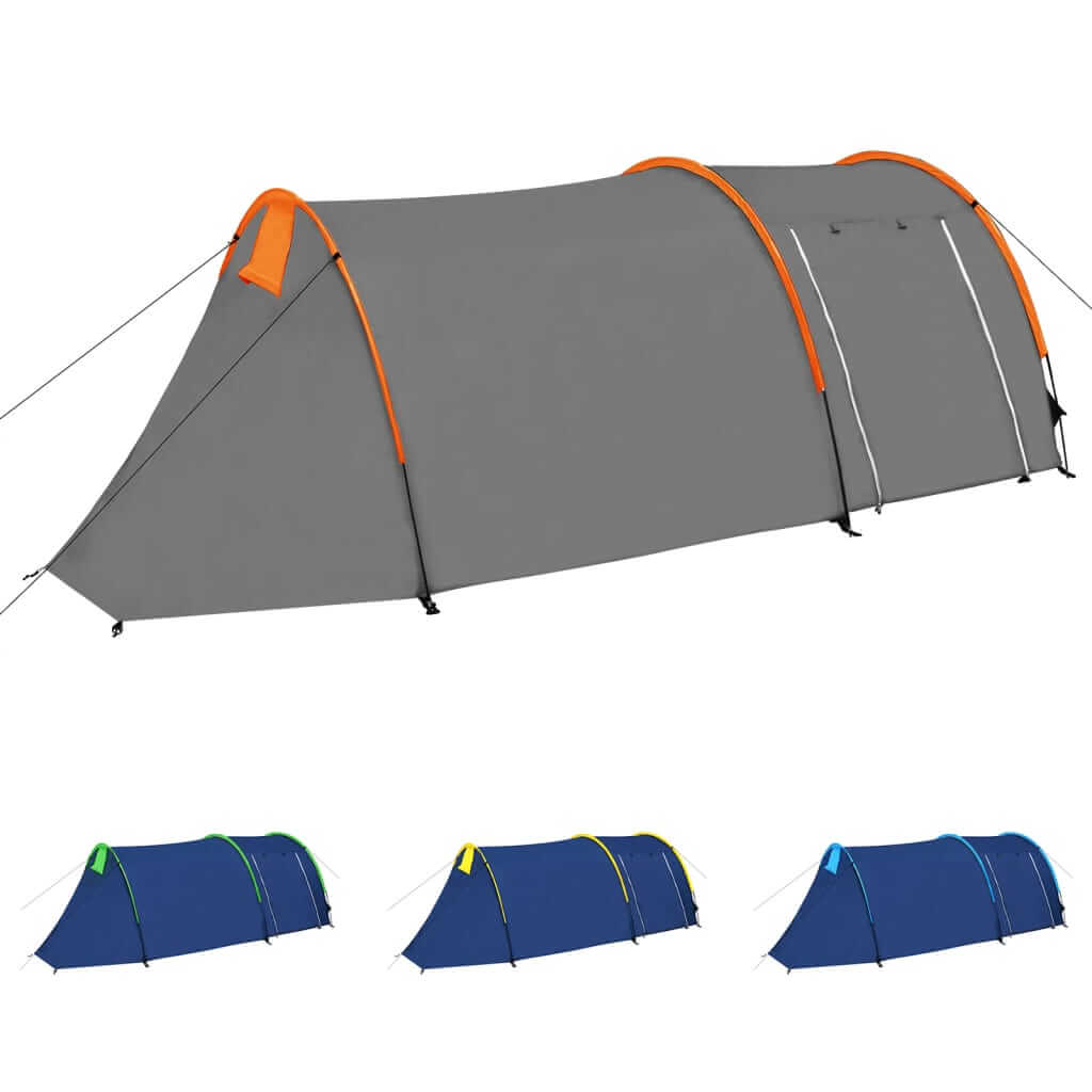 vidaXL pop-up family camping tent in gray with colorful options for outdoor hiking and vacation